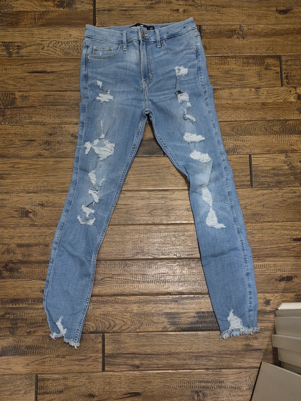 Light Blue Distressed Women's Jeans